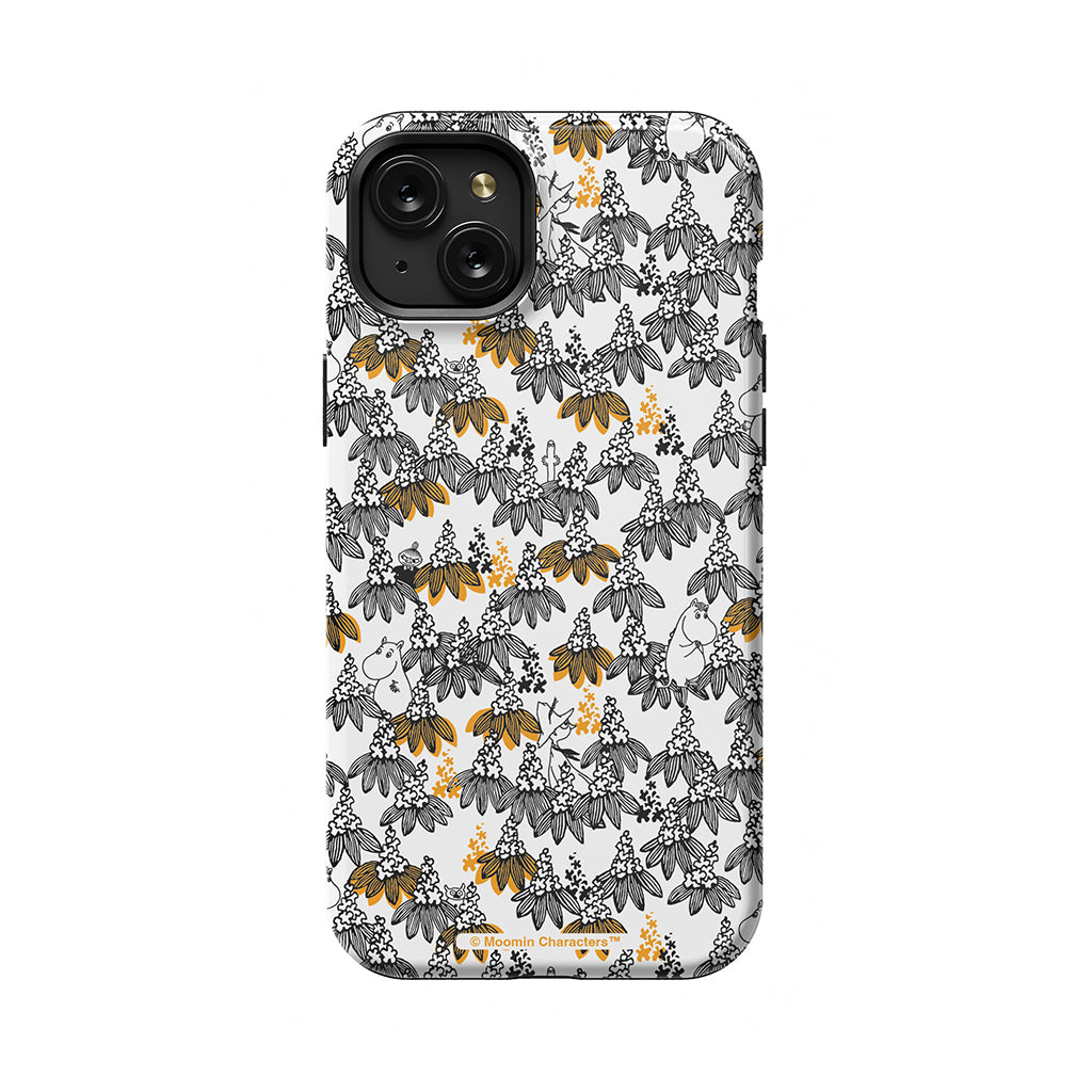 Moomintroll, Snorkmaiden And Friends In The Flowers Apple iPhone Tough Case