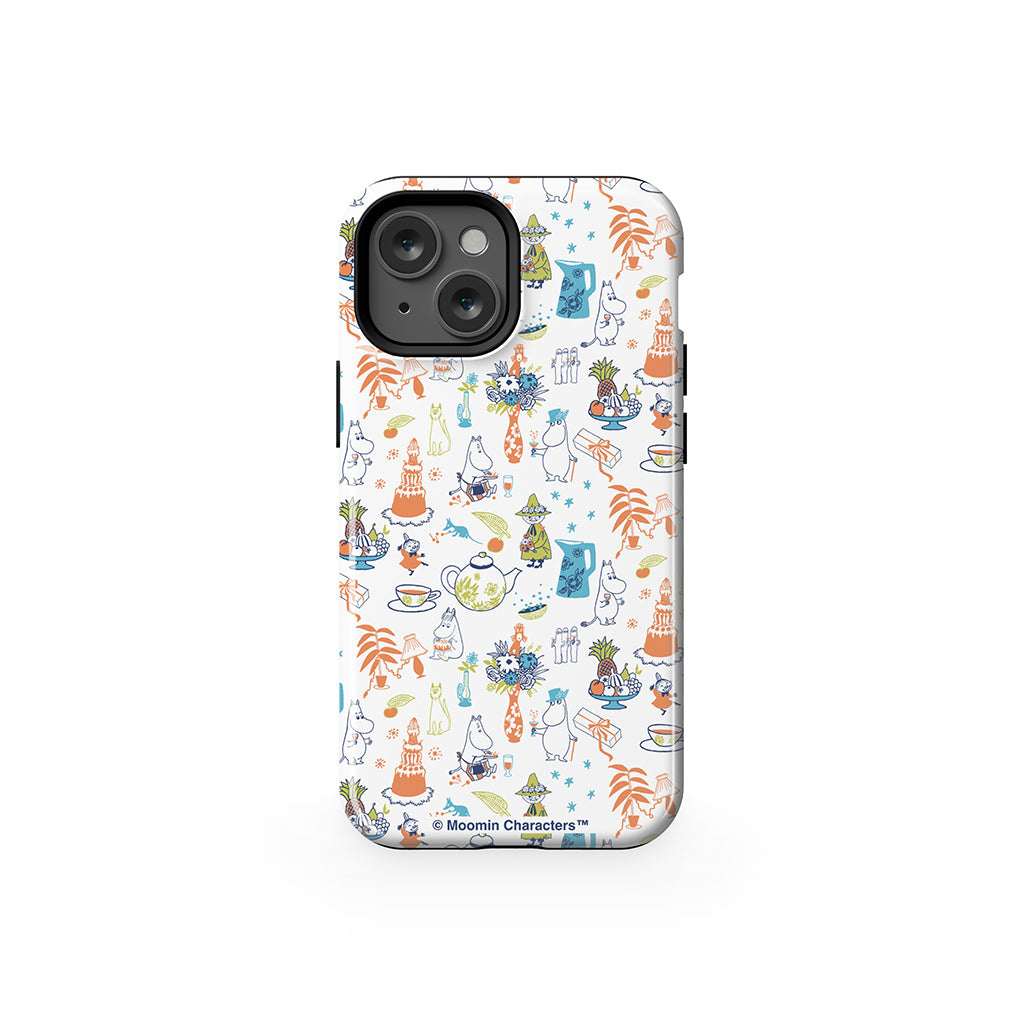 Moomin Family Tea Party White Apple iPhone MagSafe Tough Case