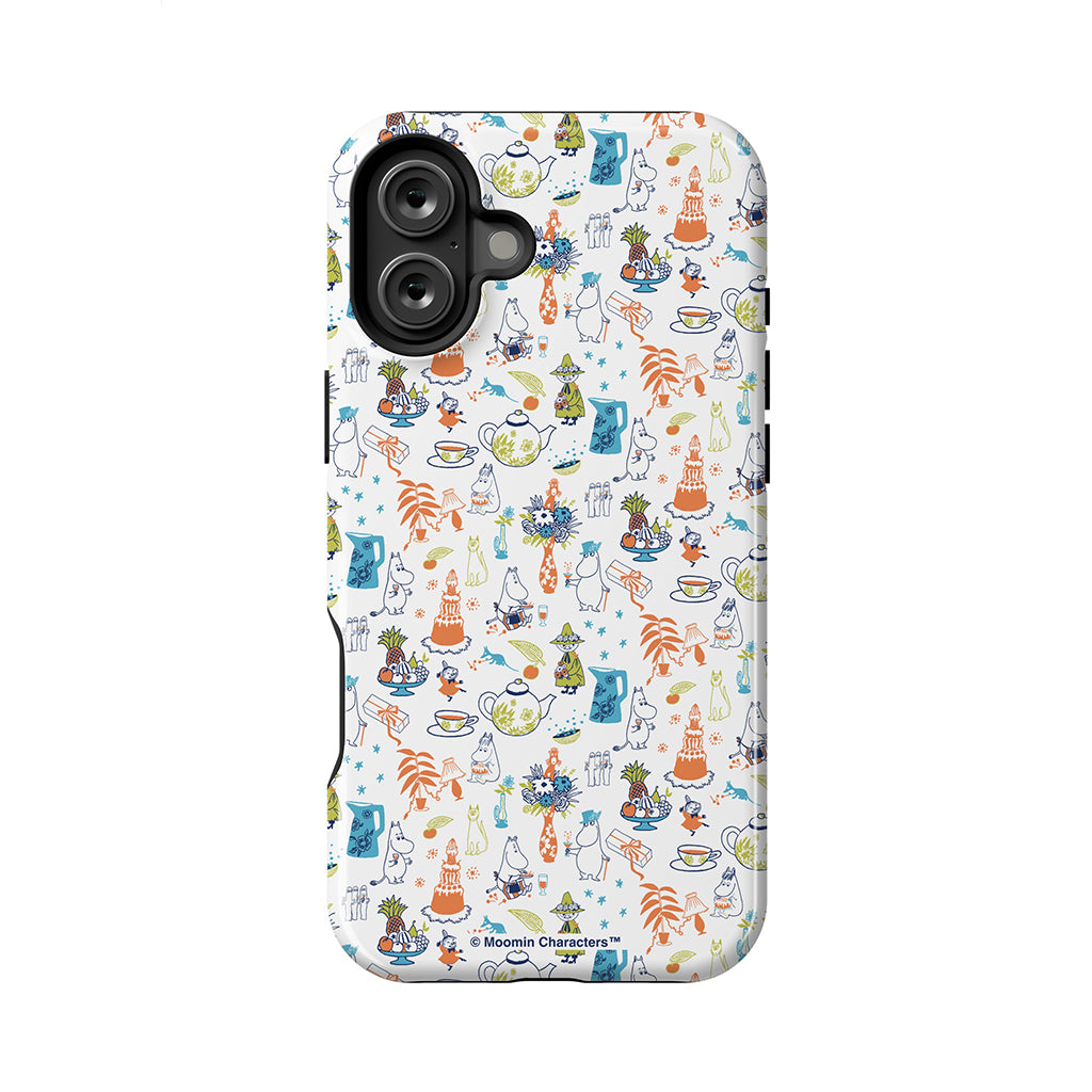 Moomin Family Tea Party White Apple iPhone MagSafe Tough Case