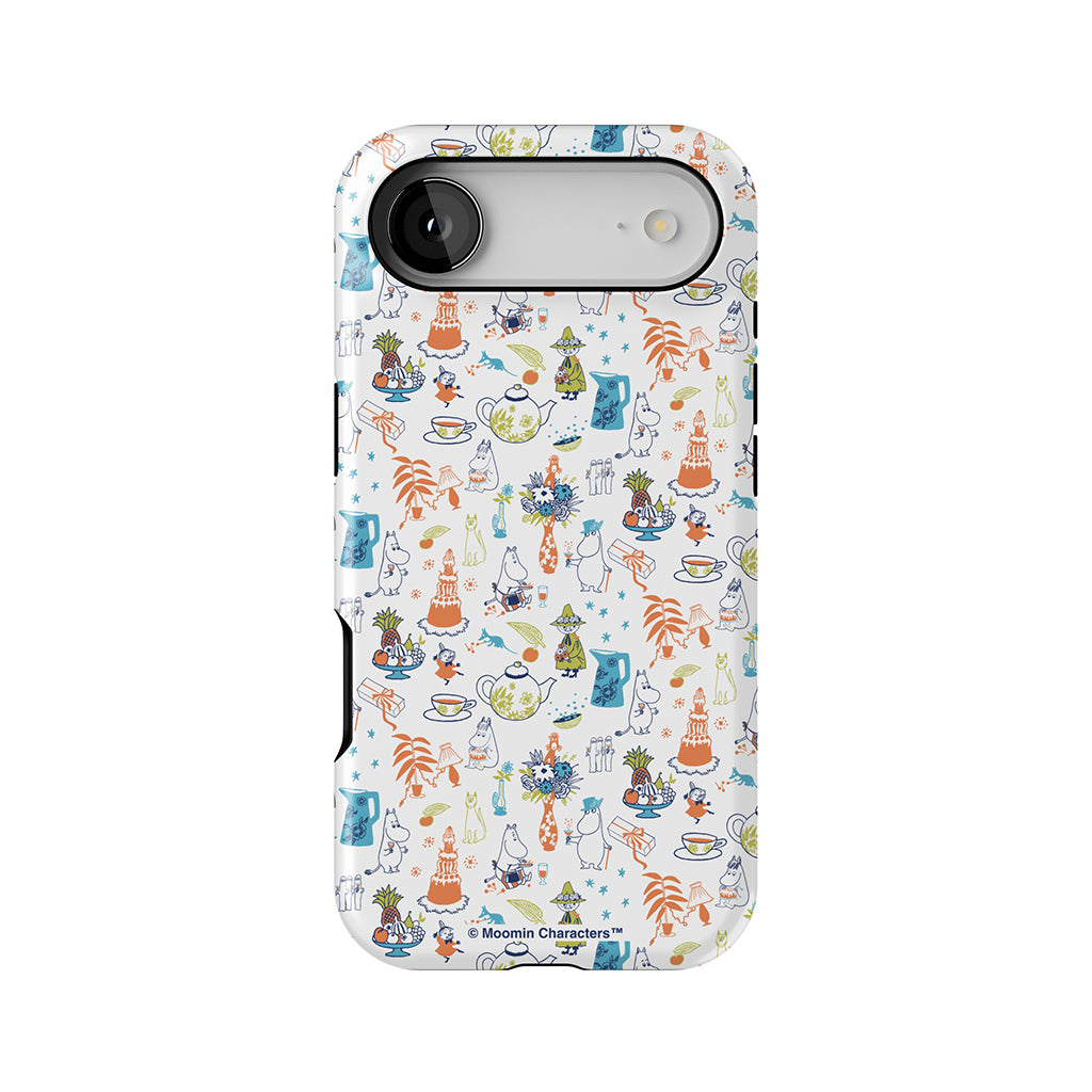 Moomin Family Tea Party White Apple iPhone MagSafe Tough Case