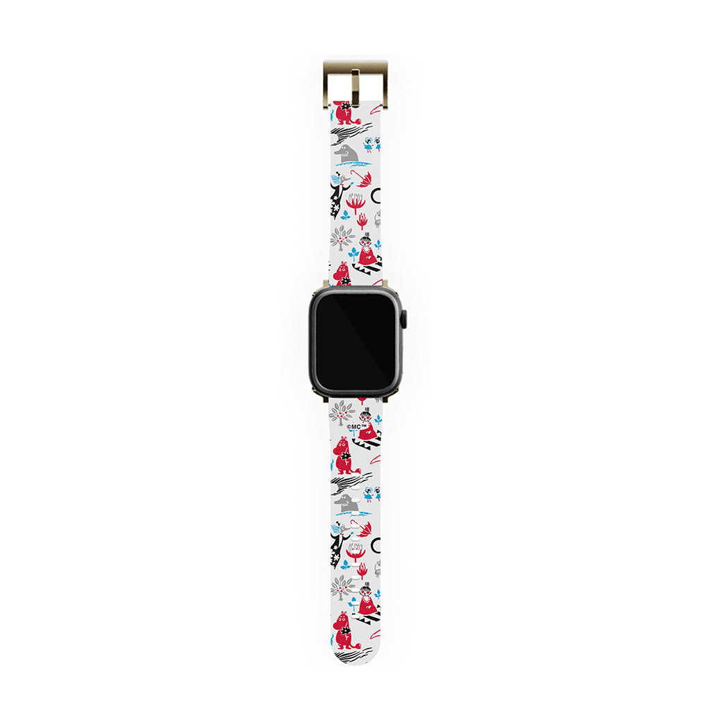 Moomins By The Sea Red And Blue Apple Watch Band
