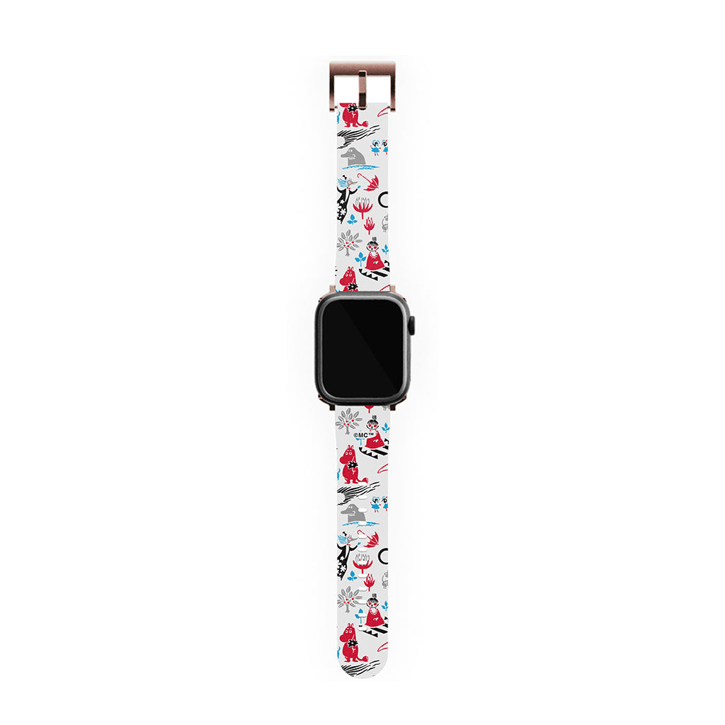 Moomins By The Sea Red And Blue Apple Watch Band