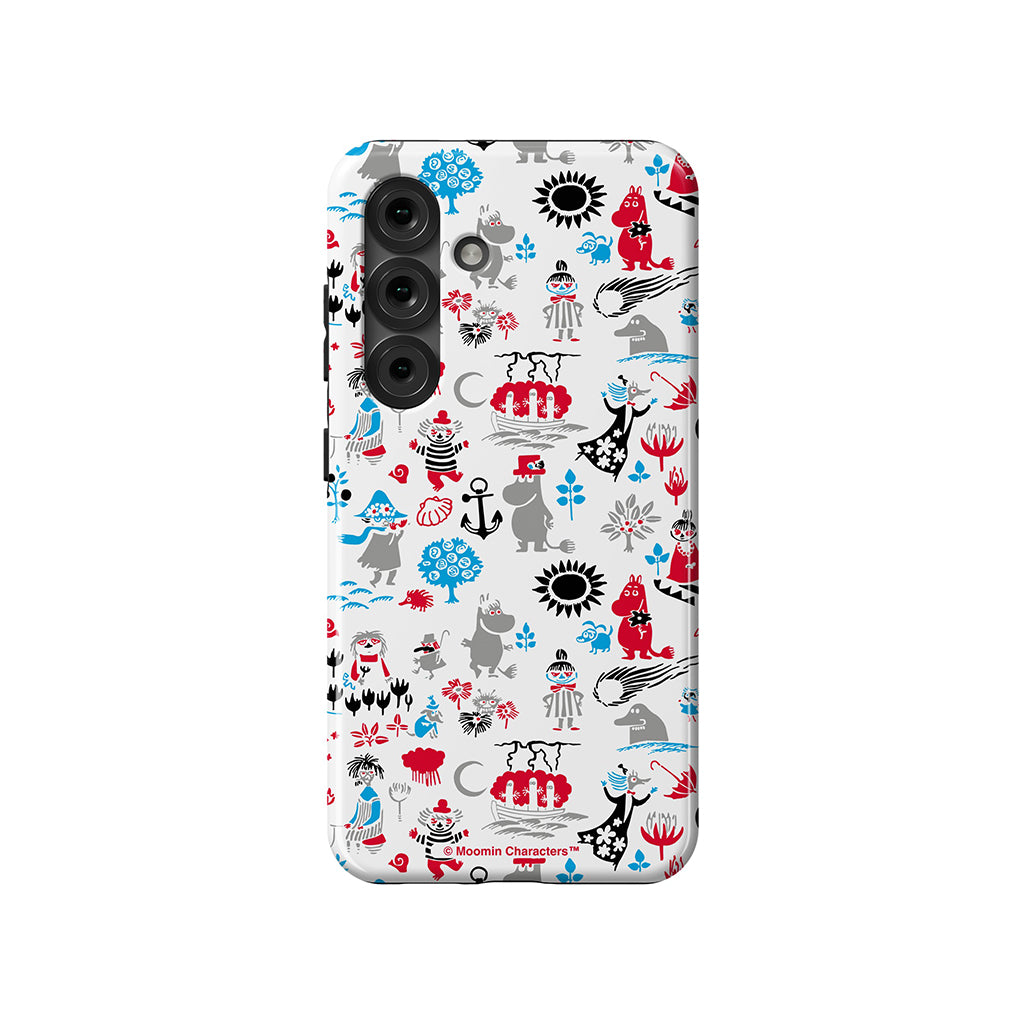 Moomins By The Sea Red And Blue Galaxy Tough Case - Casestry | Moomin Shop US