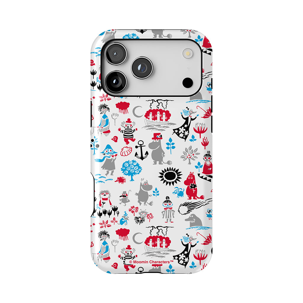 Moomins By The Sea Red And Blue Apple iPhone MagSafe Tough Case