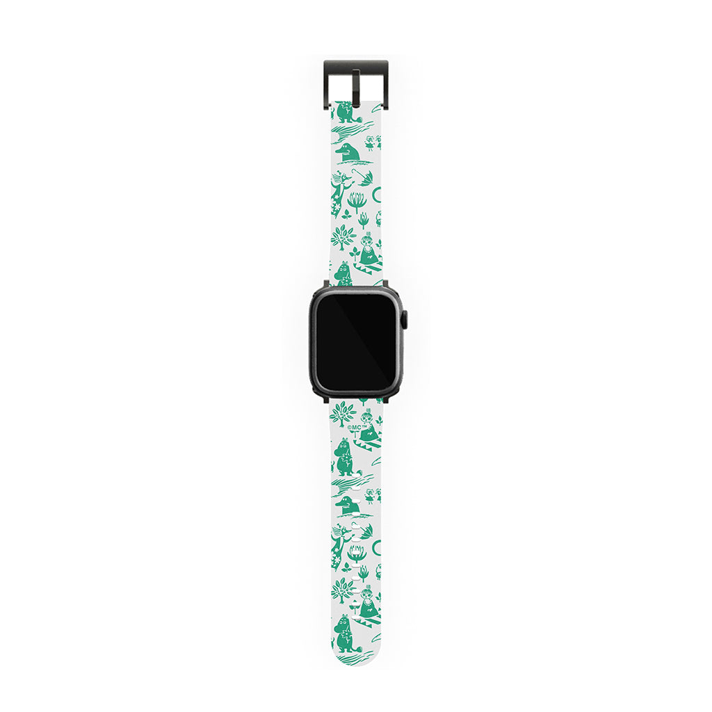 Moomins By The Sea Green Apple Watch Band - Casestry | Moomin Shop US