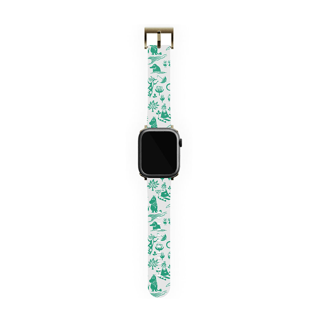 Moomins By The Sea Green Apple Watch Band