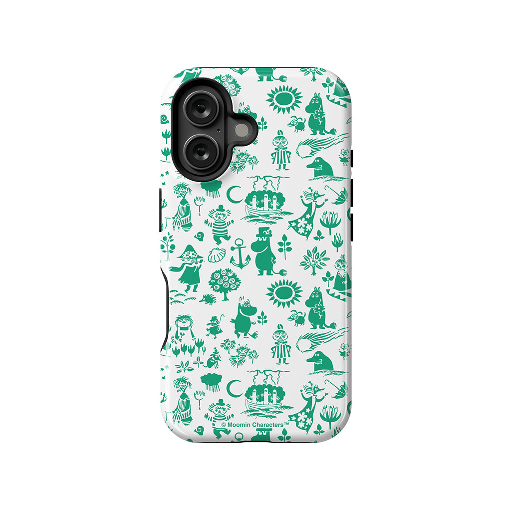 Moomins By The Sea Green Apple iPhone MagSafe Tough Case - Casestry | Moomin Shop US