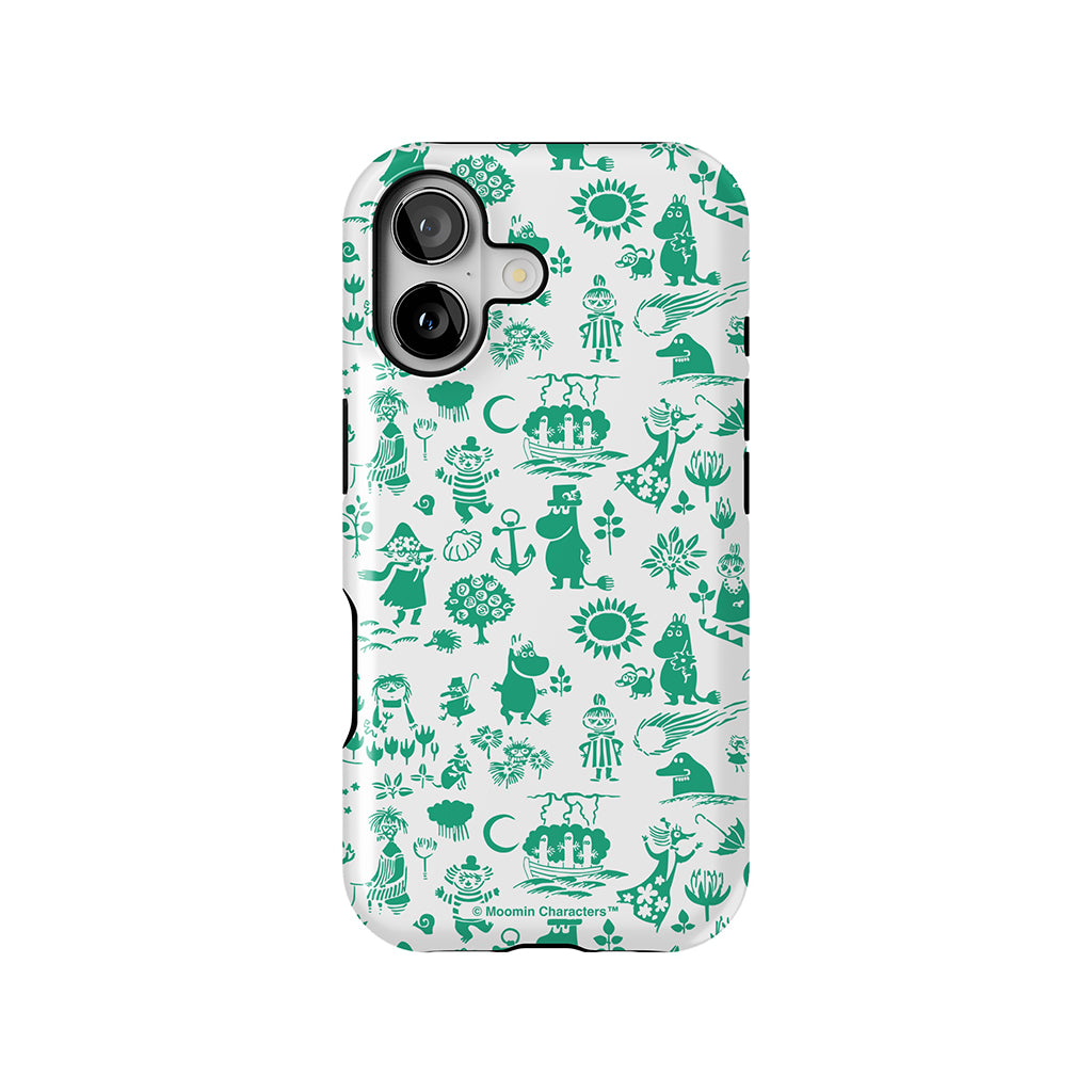 Moomins By The Sea Green Apple iPhone MagSafe Tough Case