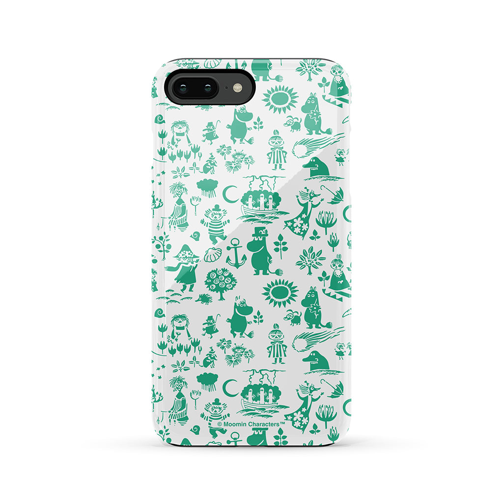 Moomins By The Sea Green Apple iPhone Tough Case