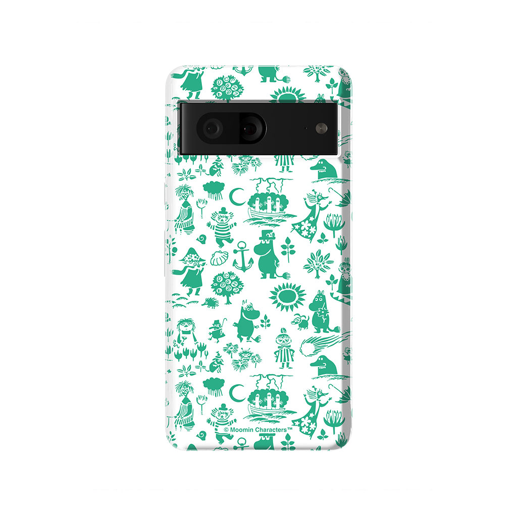 Moomins By The Sea Green Google Pixel Tough Case