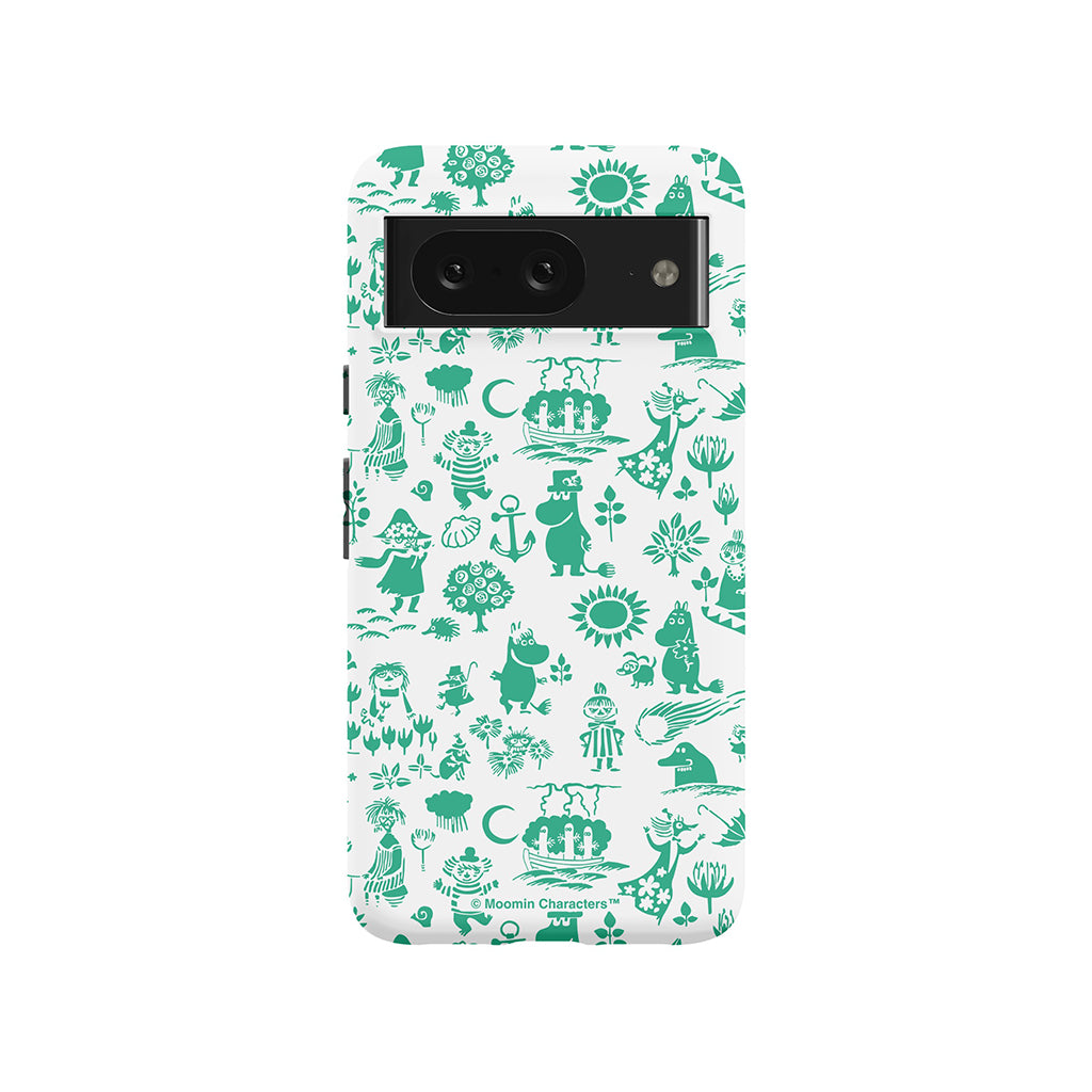 Moomins By The Sea Green Google Pixel Tough Case