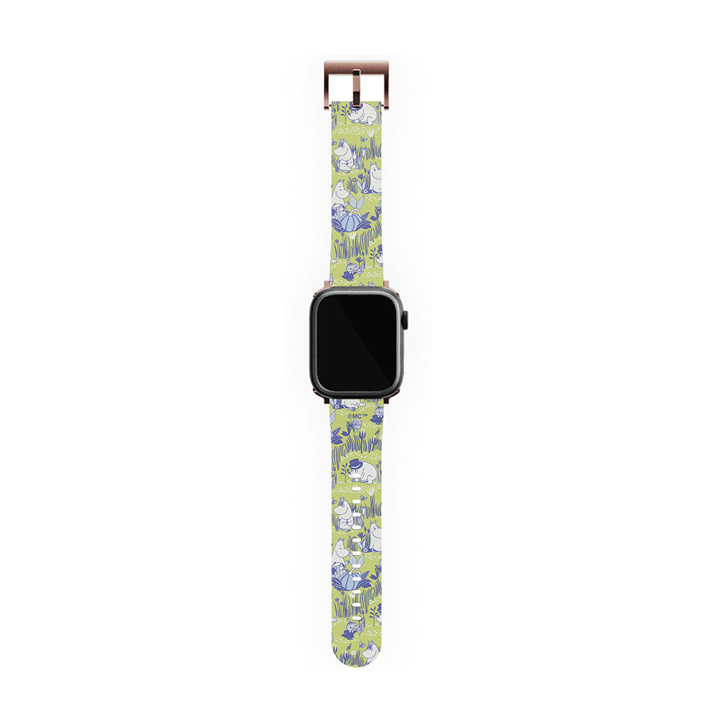 Moomin Garden Life Montage Apple Watch Band