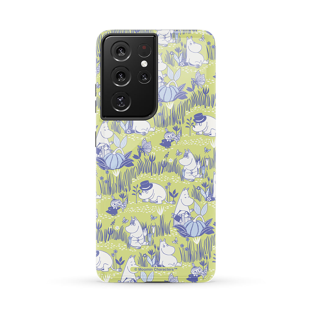 Moomin Garden Life Montage Galaxy Tough Case