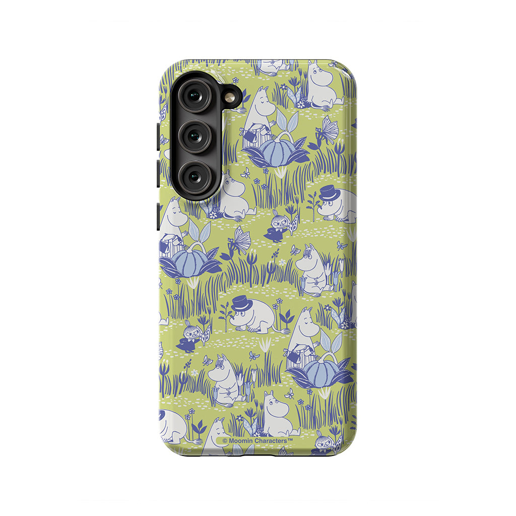 Moomin Garden Life Montage Galaxy Tough Case