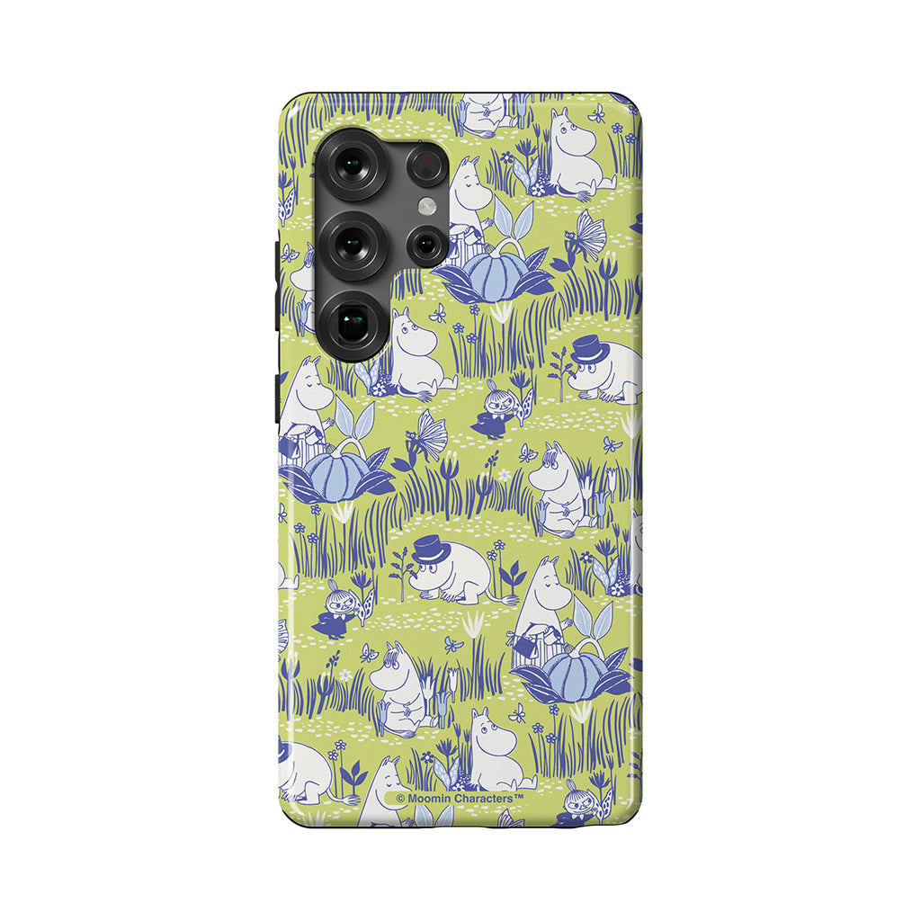 Moomin Garden Life Montage Galaxy Tough Case
