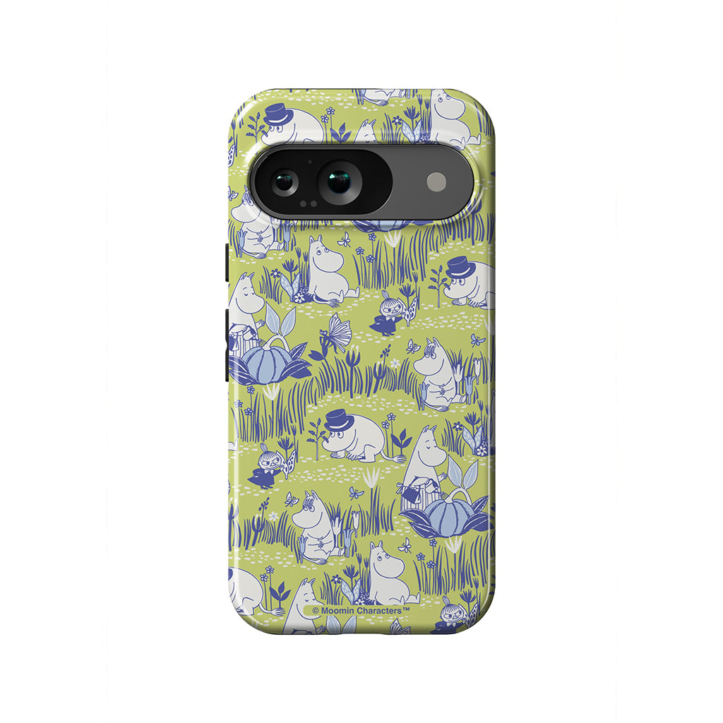 Moomin Garden Life Montage Google Pixel Tough Case - Casestry | Moomin Shop US