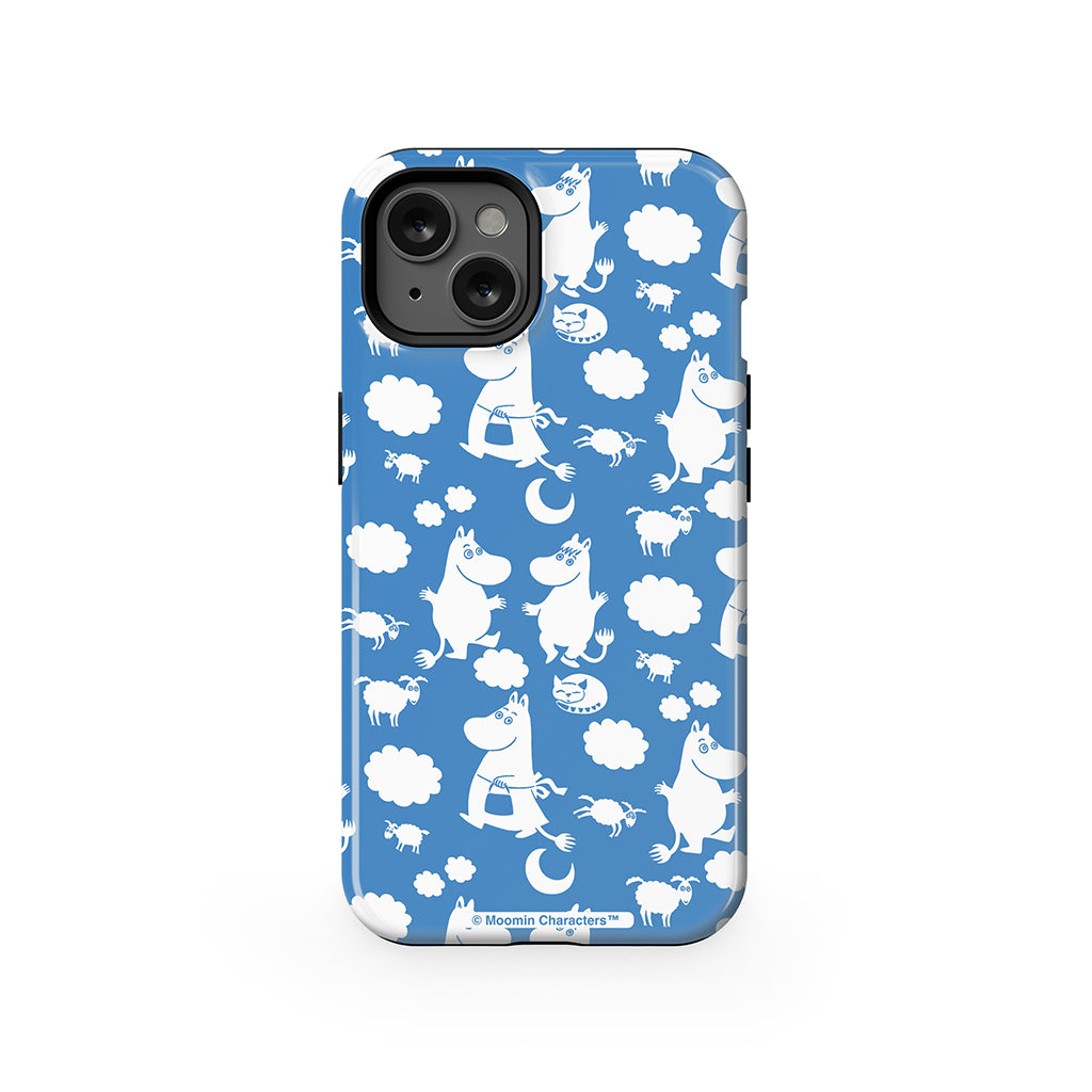 Moomins In The Clouds Apple iPhone Tough Case