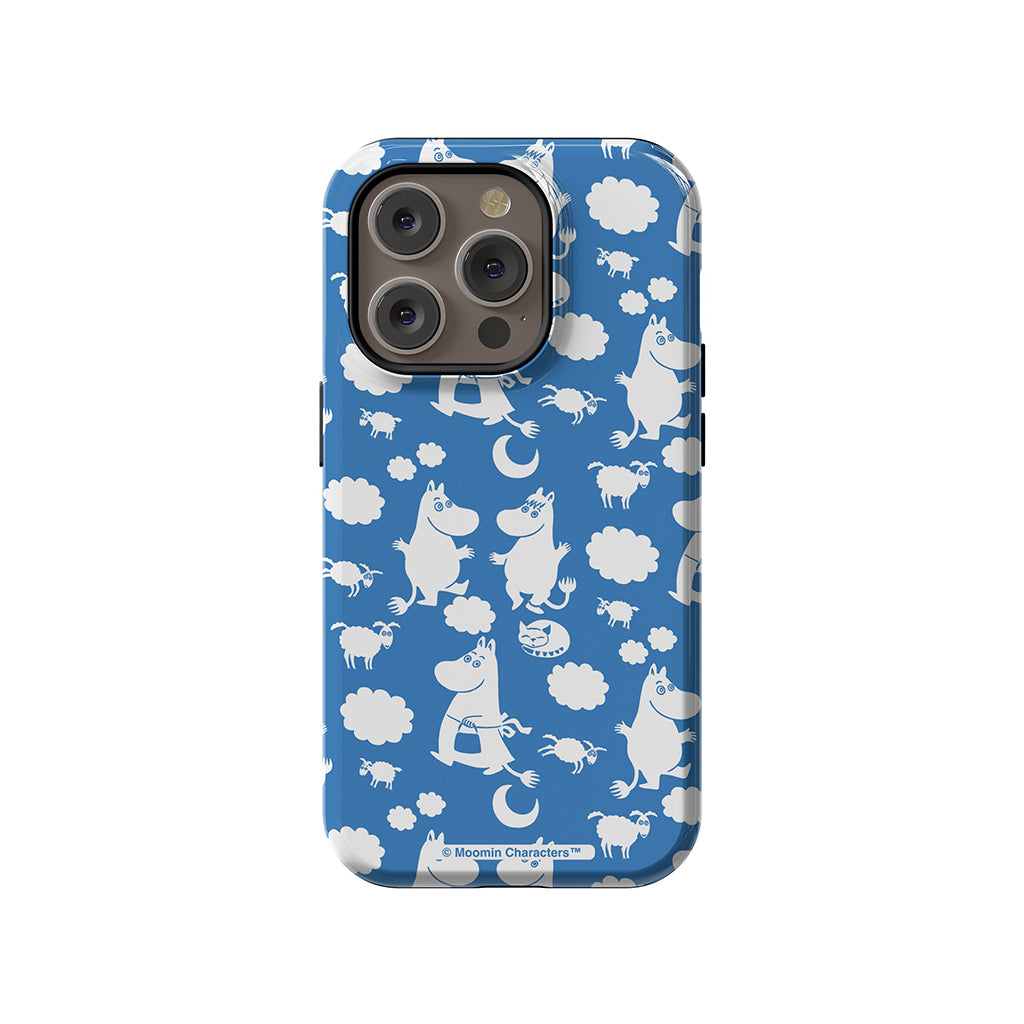 Moomins In The Clouds Apple iPhone Tough Case