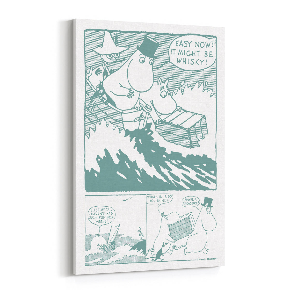 Moominpappa It Might Be Whisky Stretched Canvas