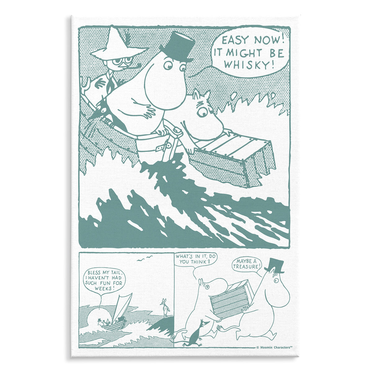 Moominpappa It Might Be Whisky Stretched Canvas | Moomin Shop United States