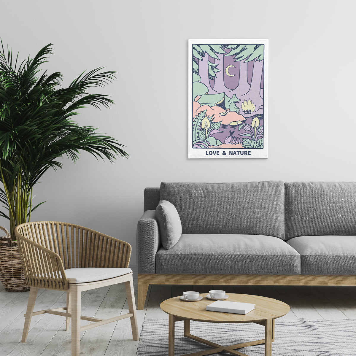 Snufkin Love & Nature Stretched Canvas