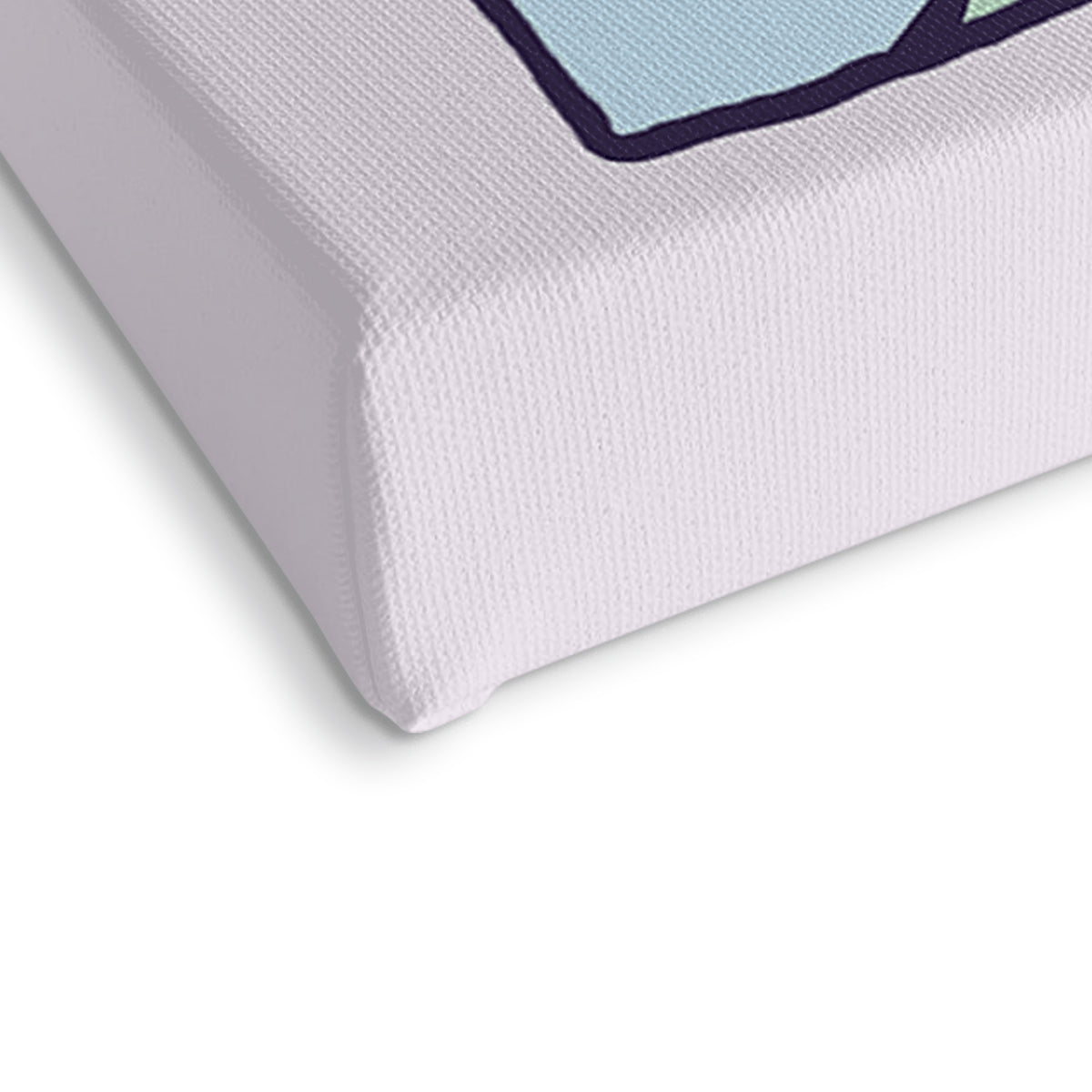 Snufkin & Moomintroll Fishing Stretched Canvas