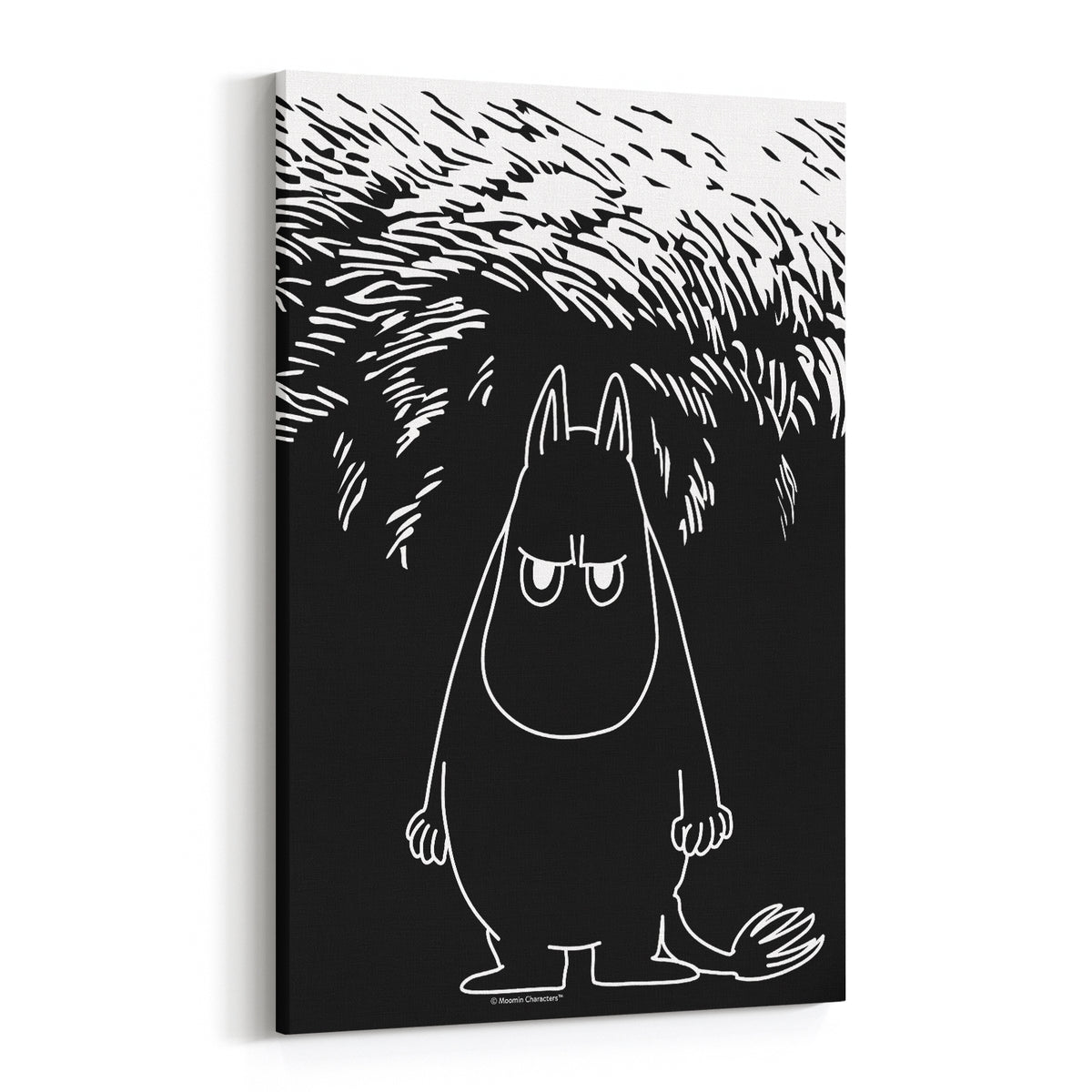 Angry Moomintroll Stretched Canvas