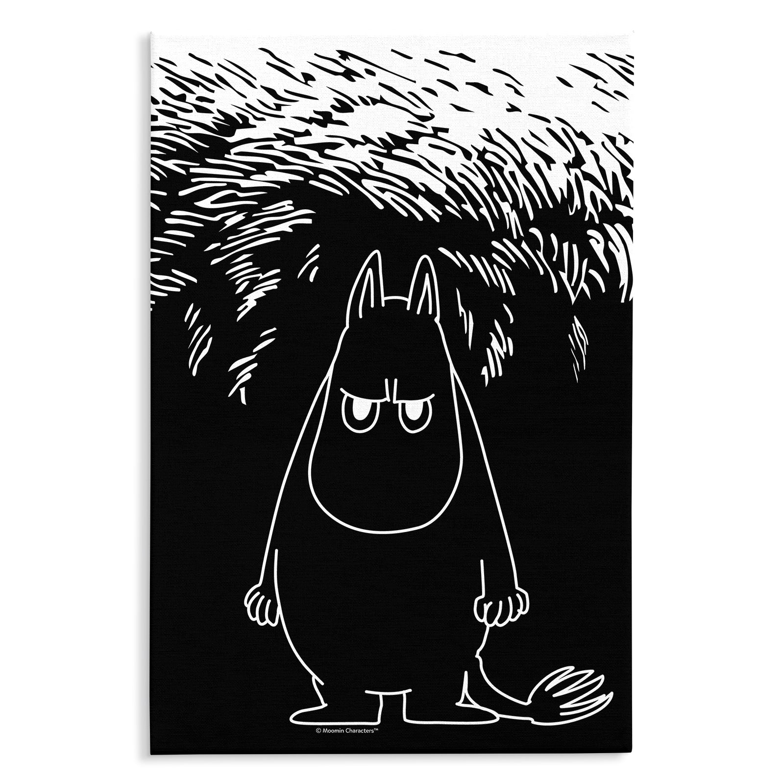 Angry Moomintroll Stretched Canvas | Moomin Shop United States