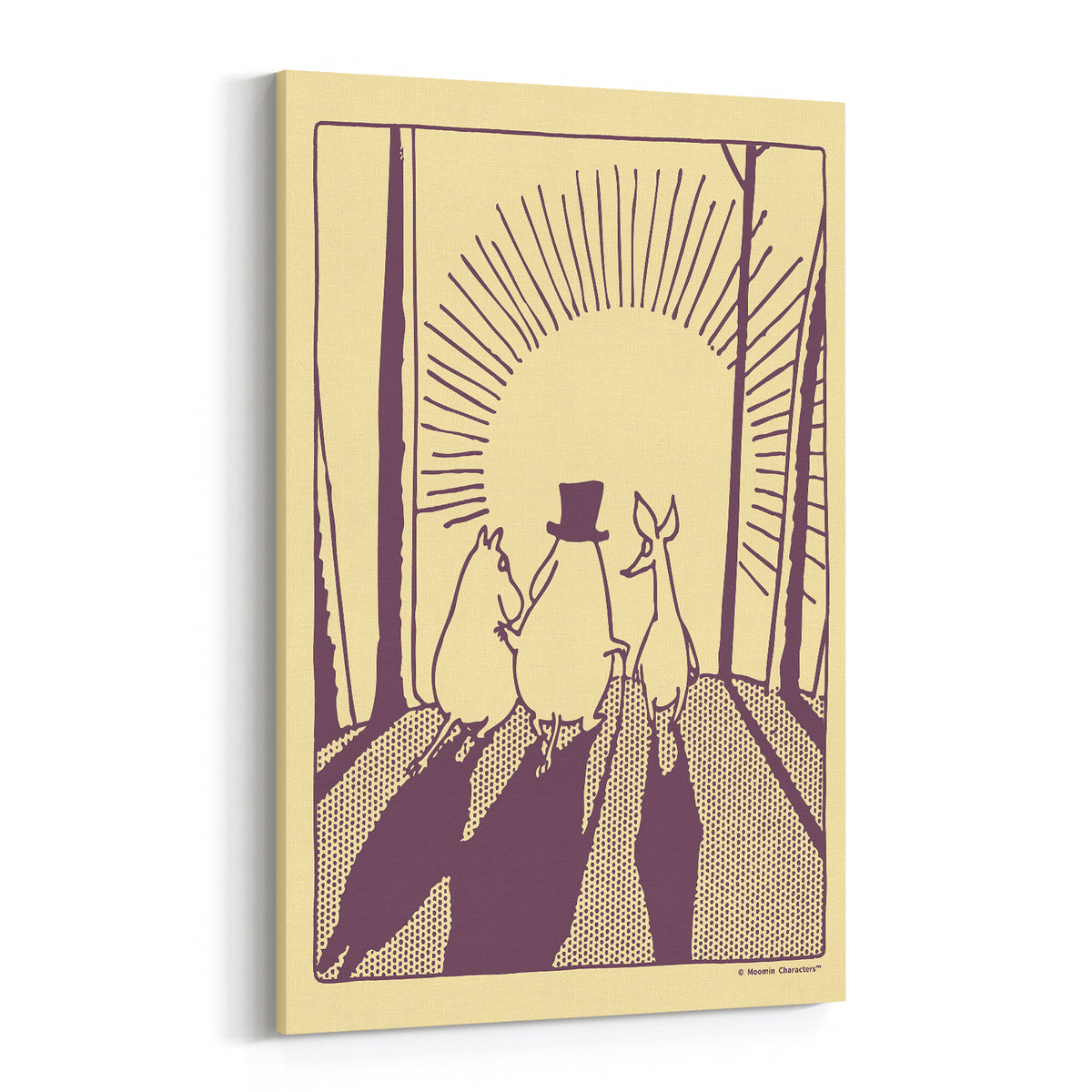 Moomin Sunrise Friends Giant Stretched Canvas