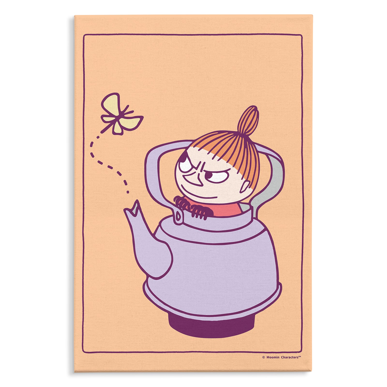 Little My Teapot Stretched Canvas | Moomin Shop United States