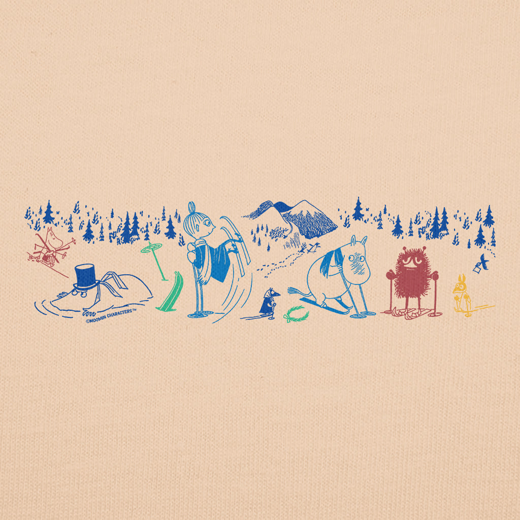 Color Mymble Moomintroll Stinky Skiing Winter Sports Games Adult Hoodie