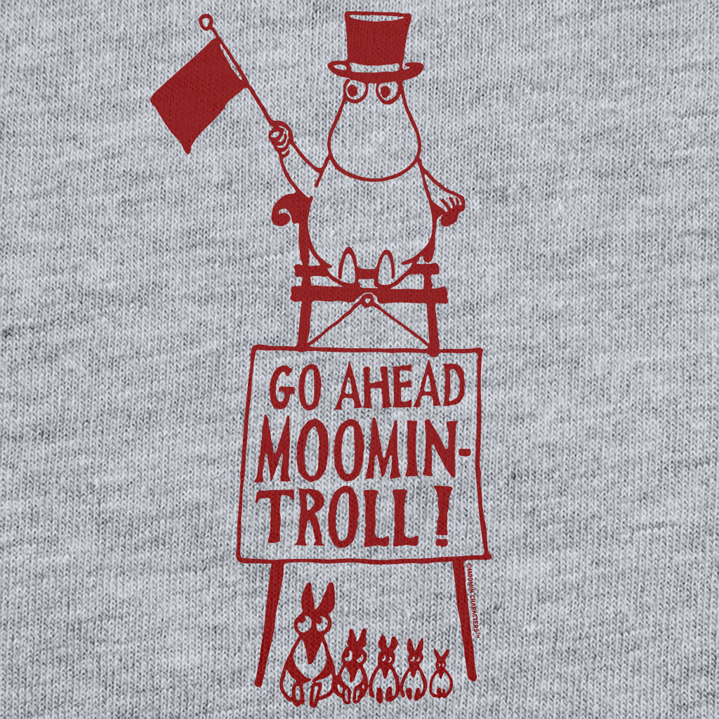 Red Moominpappa Winter Games Go Ahead Moomintroll! Adult Sweatshirt