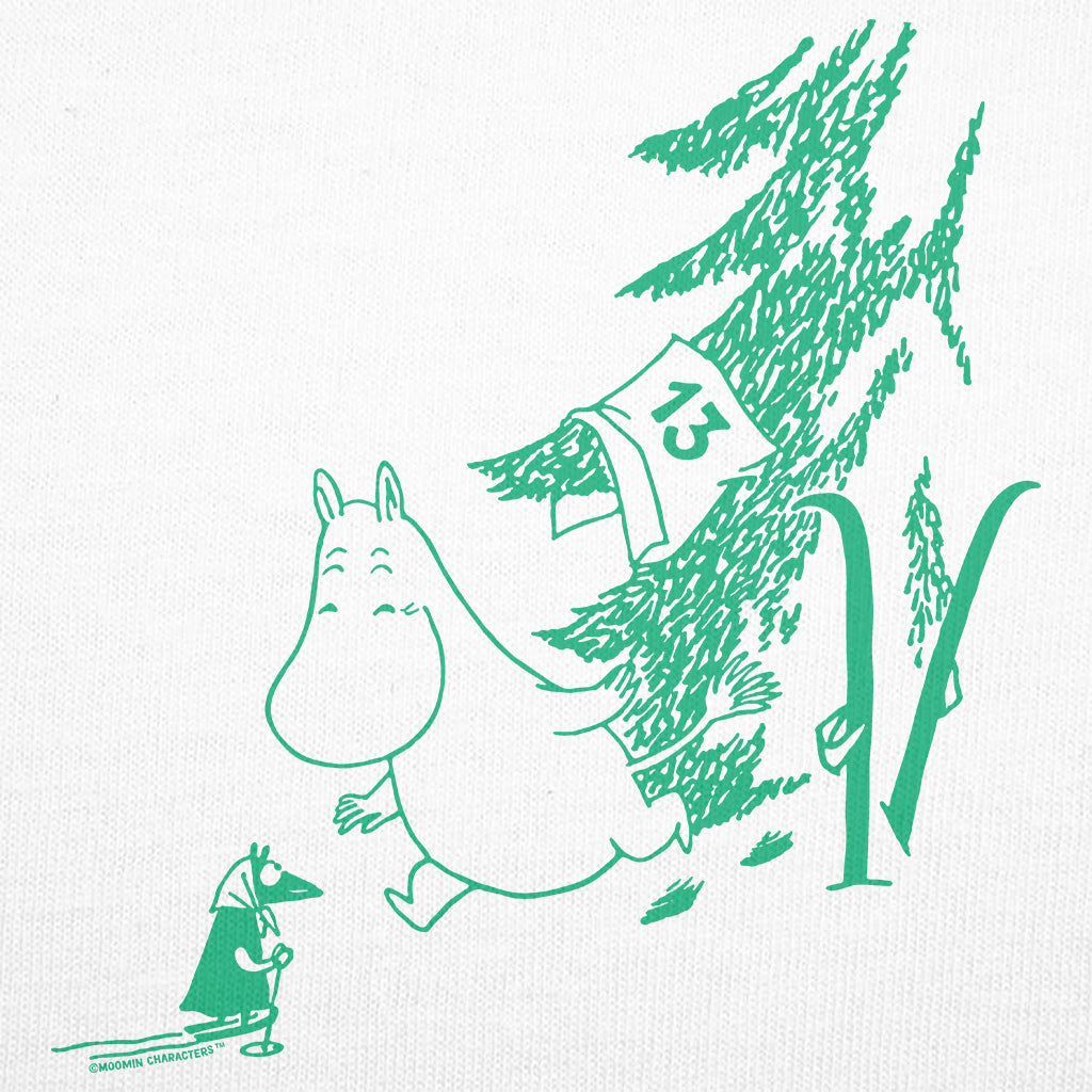 Green Moomintroll Apres Ski Winter Sports Games Adult T-Shirt