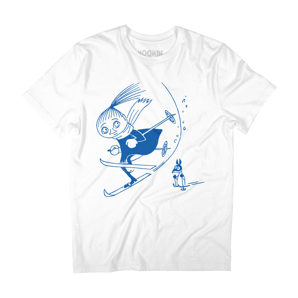 Blue Mymble Skiing Winter Games Sports Adult T-Shirt | Moomin Shop US