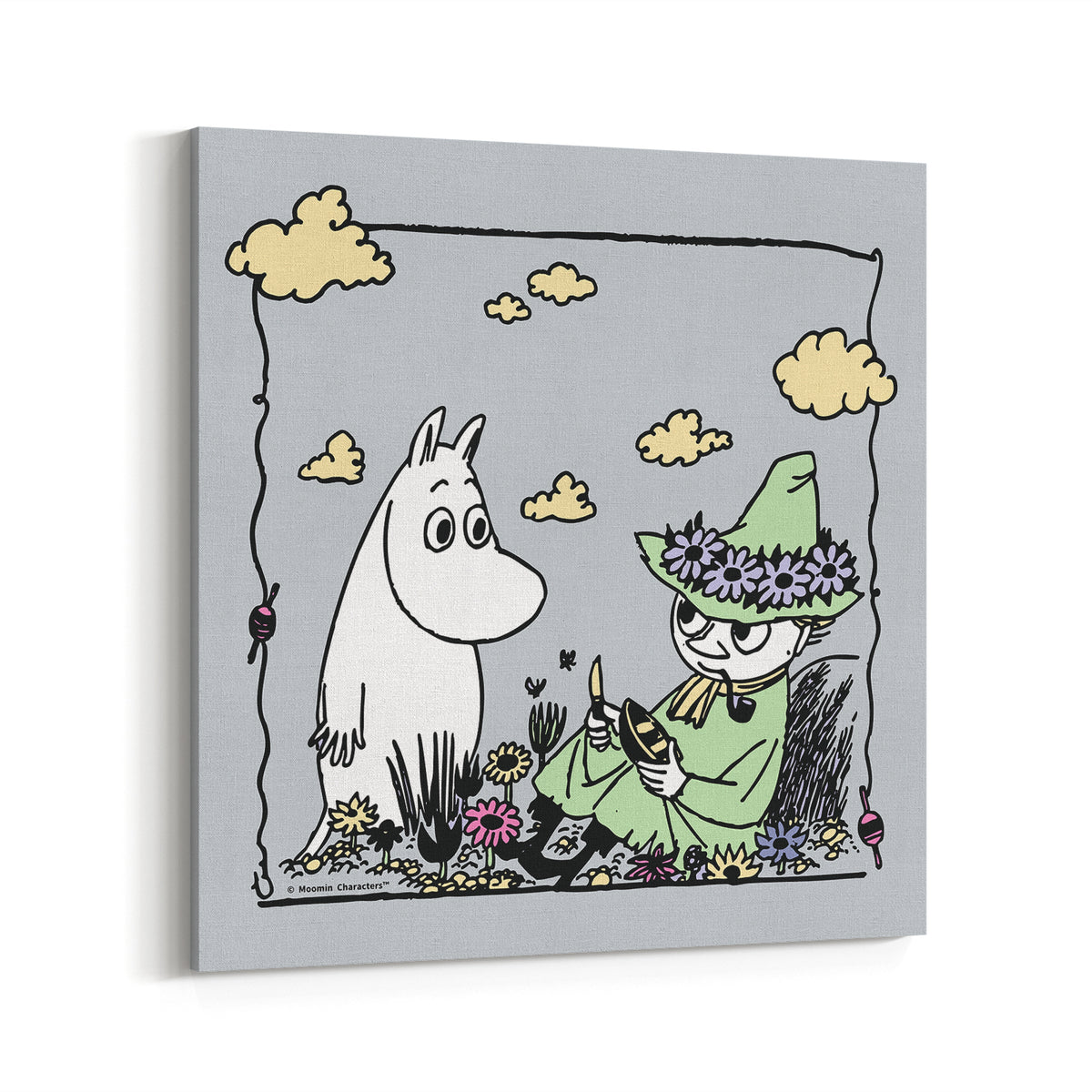 Snufkin & Moomintroll Stretched Canvas