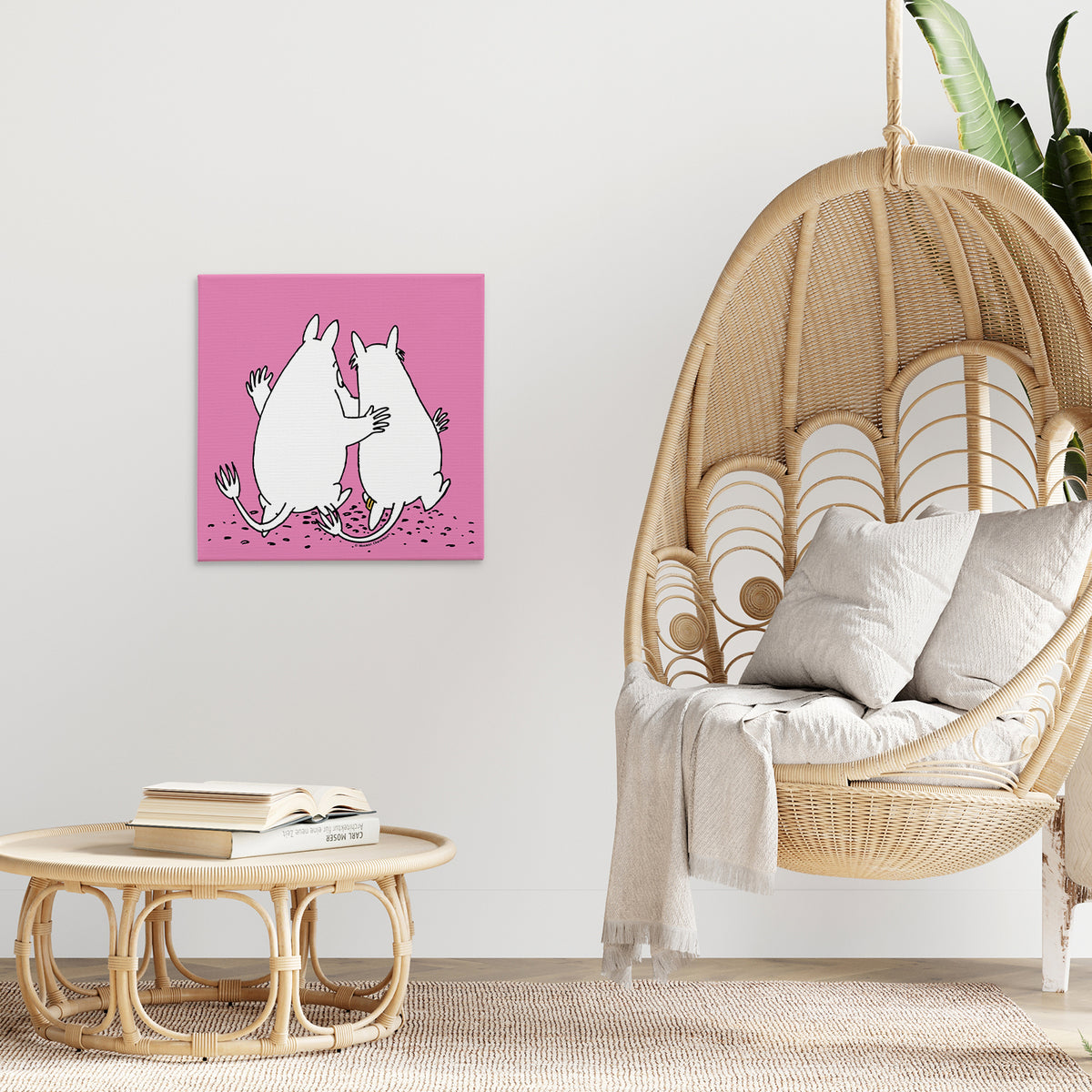 Moomintroll & Snorkmaiden Best Friends Stretched Canvas