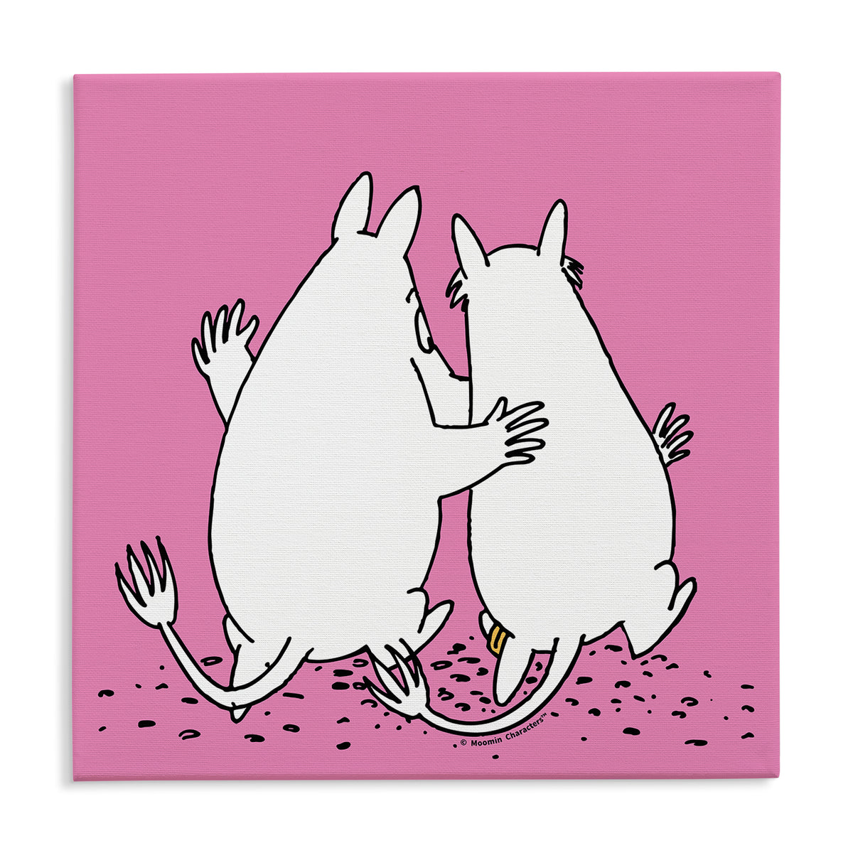 Moomintroll & Snorkmaiden Best Friends Stretched Canvas | Moomin Shop US