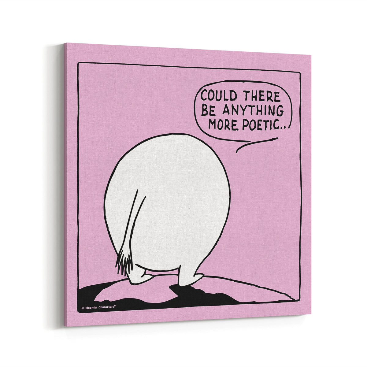 Moomin Butt More Poetic Stretched Canvas