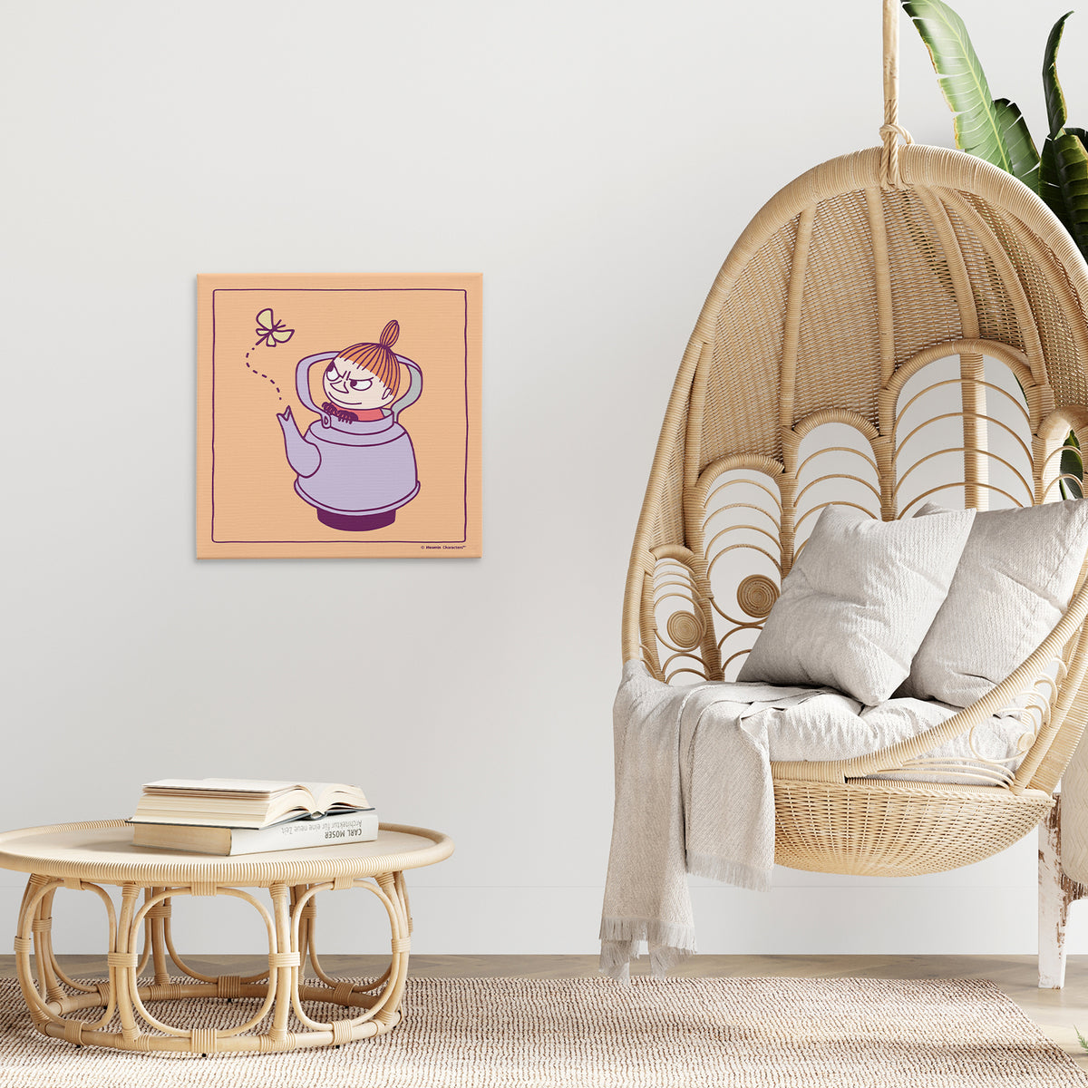 Little My Teapot Square Stretched Canvas