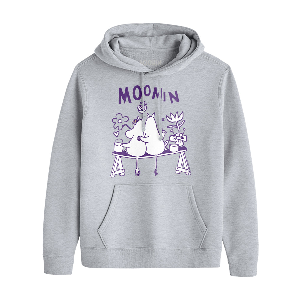 Moomintroll & Snorkmaiden Love Art Painting Flower Adult Hoodie