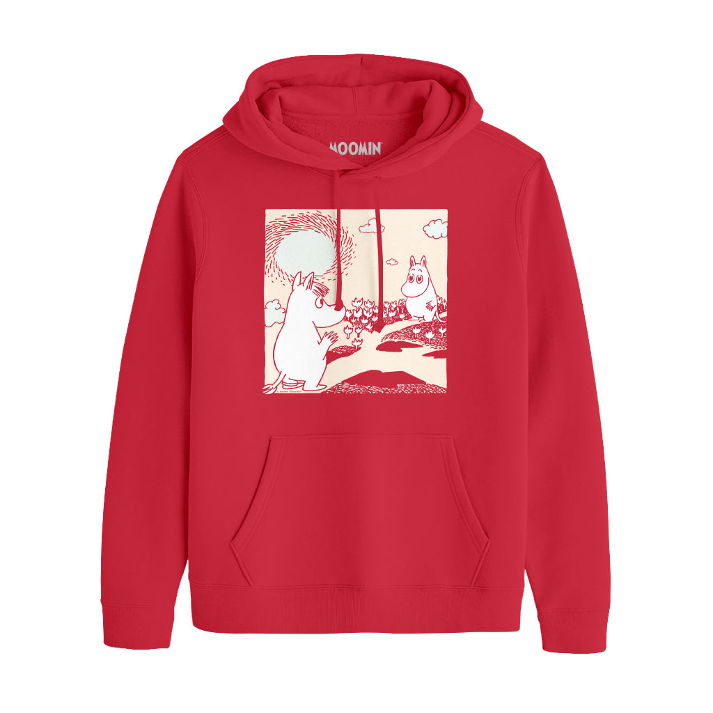 Moomintroll & Snorkmaiden Waving Love Adult Hoodie