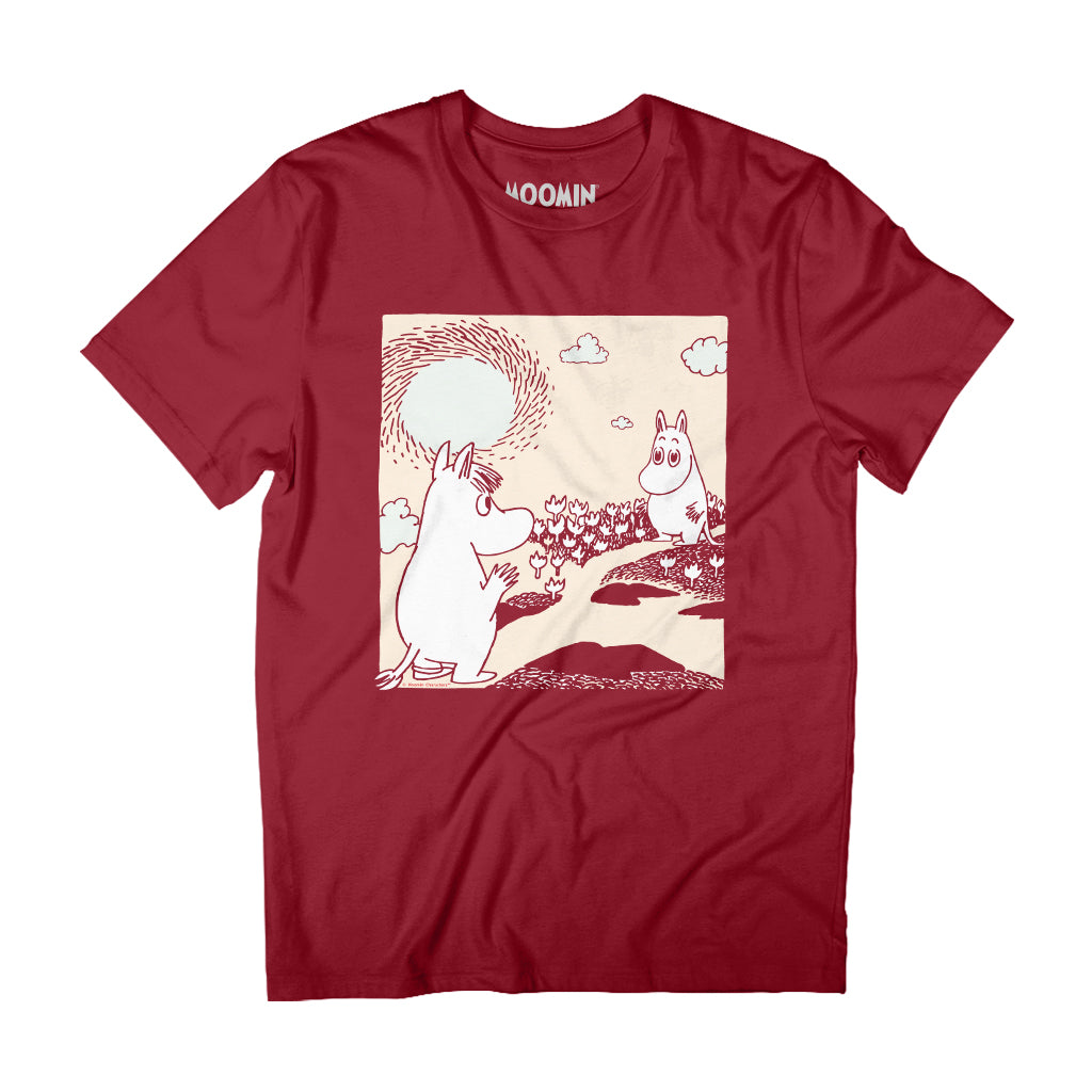 Moomintroll & Snorkmaiden Waving Love Adult T-Shirt