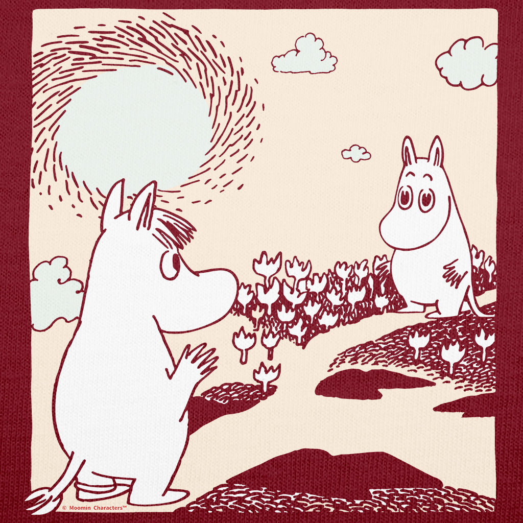 Moomintroll & Snorkmaiden Waving Love Adult T-Shirt