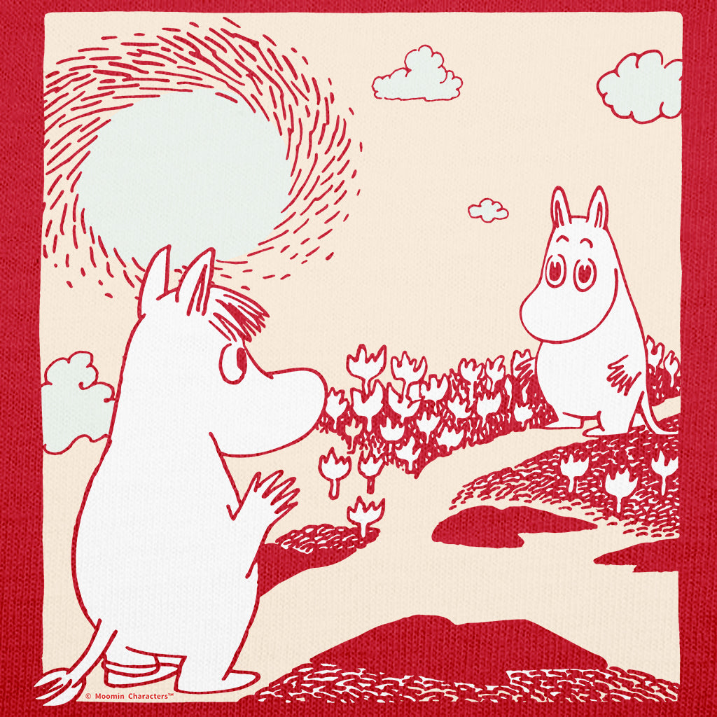Moomintroll & Snorkmaiden Waving Love Adult Hoodie