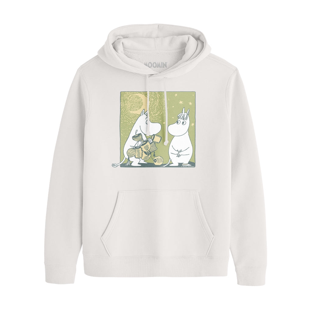 Moomintroll & Snorkmaiden Love Lanterns Adult Hoodie | Moomin Shop US