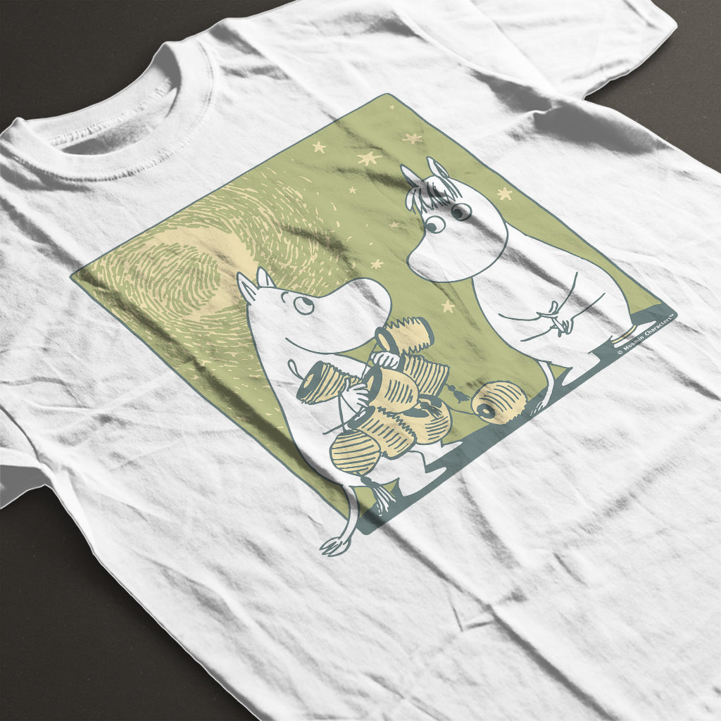 Moomintroll & Snorkmaiden Love Lanterns Adult T-Shirt