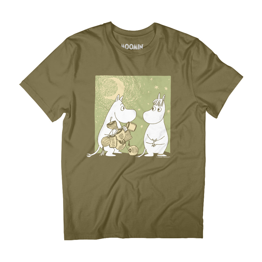 Moomintroll Lanterns Snorkmaiden Love Adult T-Shirt | Moomin Shop US