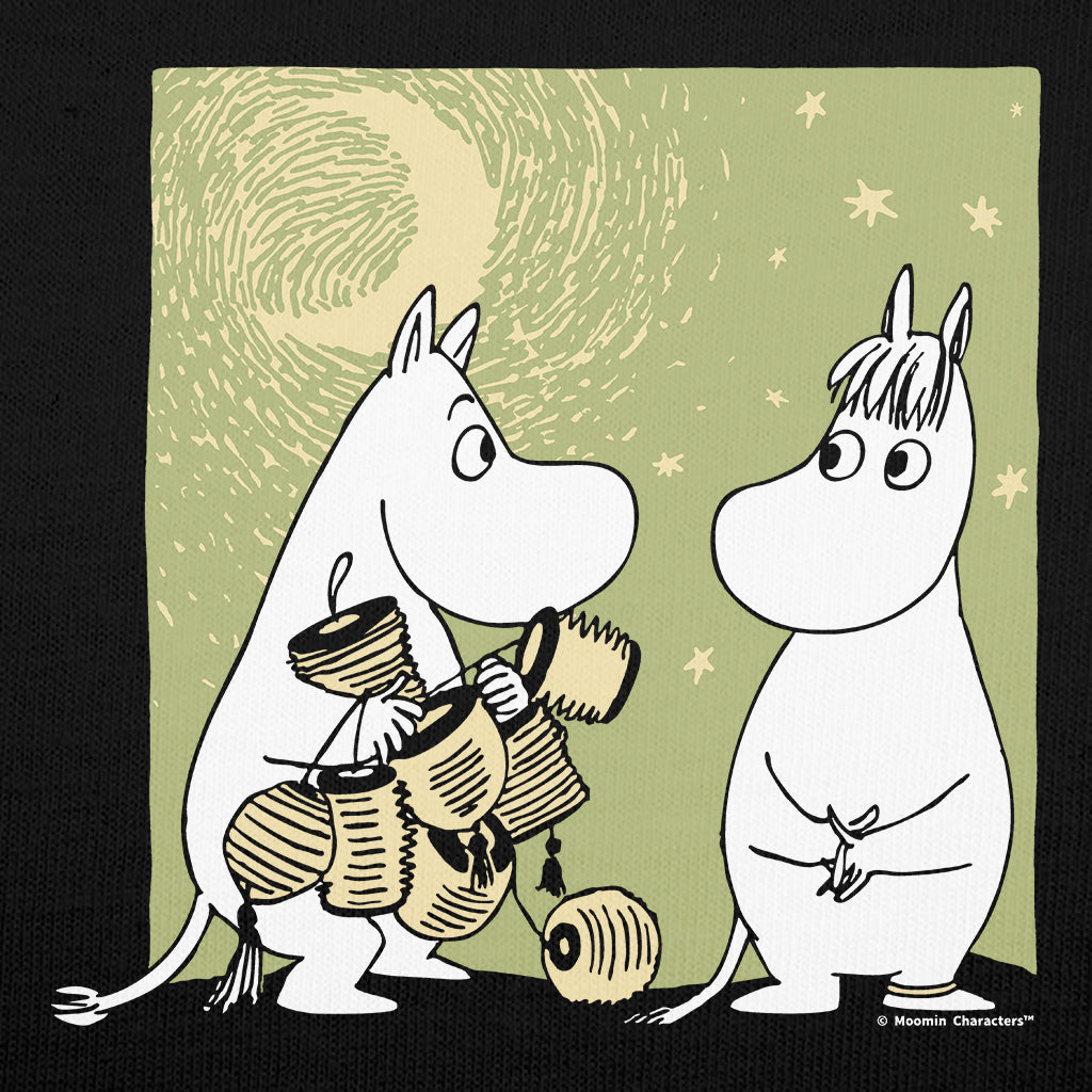 Moomintroll Lanterns Snorkmaiden Love Adult Hoodie