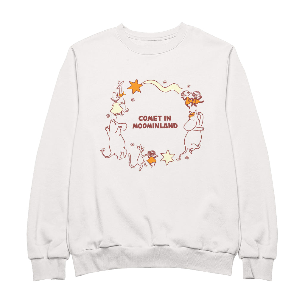 Comet in Moominland Moomintroll, Snorkmaiden & Friends Happy Circle Dance Adult Sweatshirt