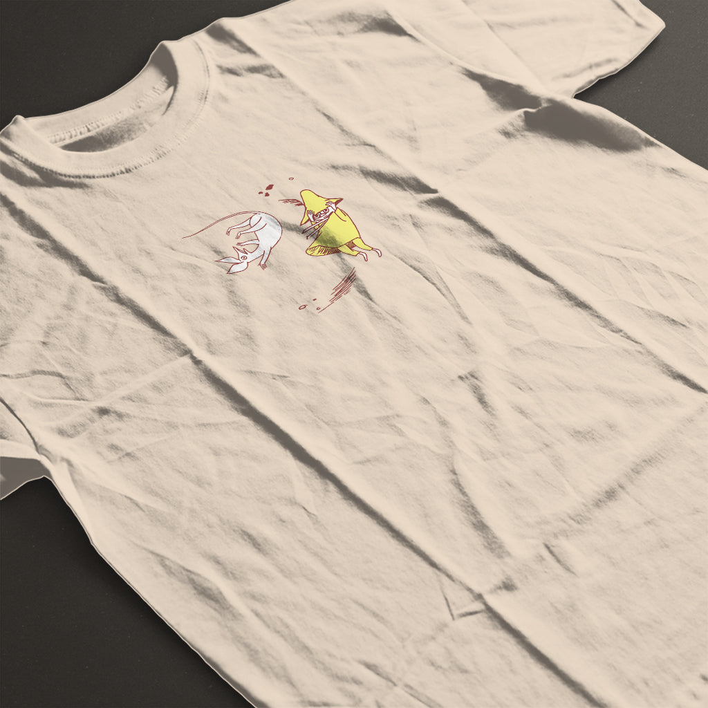 Comet in Moominland Snufkin & Sniff Windy Day Adult T-Shirt